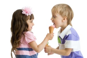 Kids sharing