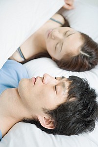 sleeping couple