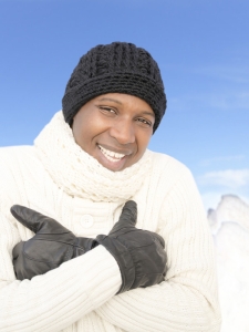 african man winter
